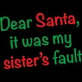 thumbnail image 3 of CafePress - Dear Santa, It Was My Sister’S Fault - Women's Dark Pajamas, 3 of 4
