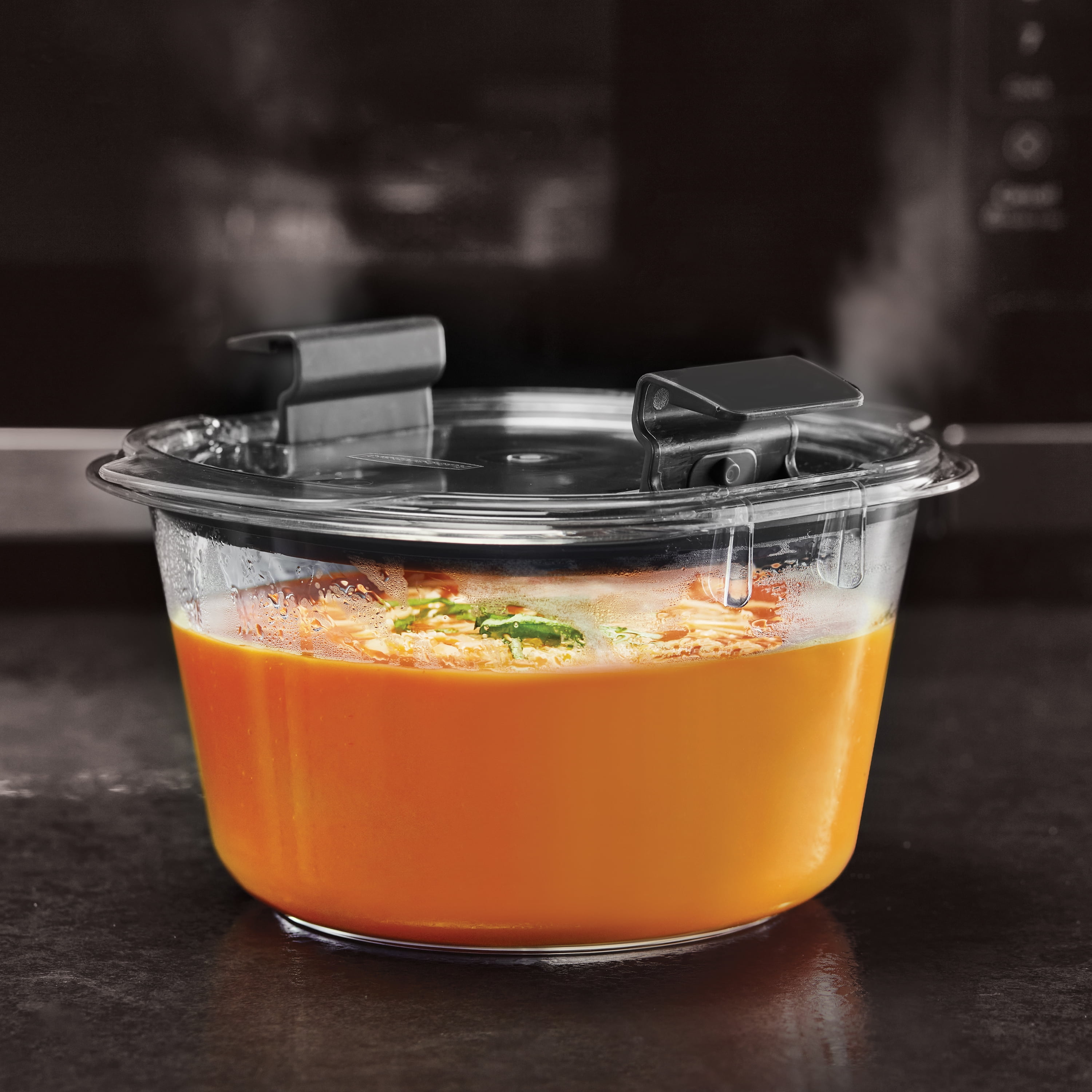 Récipients ronds de rangement pour aliments Rubbermaid Brilliance, ensemble de 6 pièces