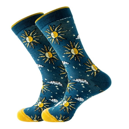 

Men And Women Geometric Food Diamond Printing Medium Stockings Tidy Stockings Street British Socks Extended Size Womens Socks