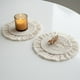 thumbnail image 4 of Ilios Innova | Paquete de 4 manteles estilo boho macramé de algodón, manteles decorativos versátiles para múltiples espacios, 25 y 35 cm de diámetro., 4 of 9