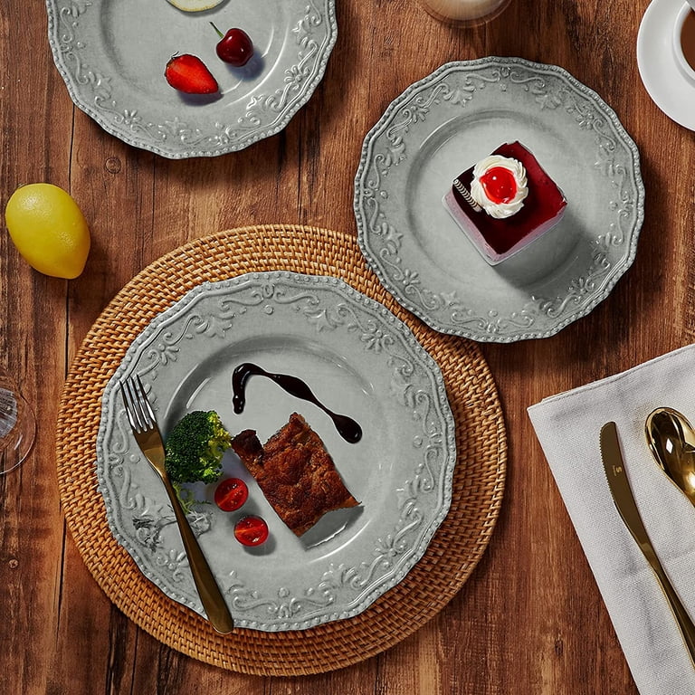 TP Dinnerware Sets, 18-Piece Melamine Service for 6, Dishwasher