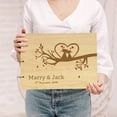 thumbnail image 2 of Darling Souvenir Personalized Engraved Laser Cut Wedding Guest Book Wooden Cover Sign-in Book Registry Guestbook Scrapbook-TR, 2 of 7