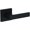 Black, variant on Baldwin FDSHASSR190 Sharpewood Non-Turning Two-Sided Dummy Door Lever Set - Black