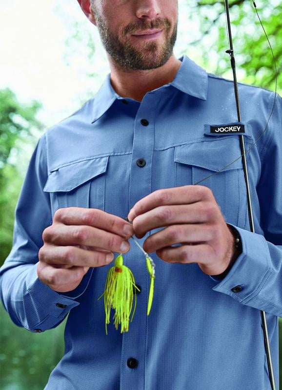 Jockey Men Outdoors Long Sleeve Fishing Shirt