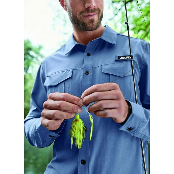 Jockey Men Outdoors Long Sleeve Fishing Shirt