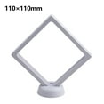thumbnail image 1 of Coin Frame Penny 110*110mm Decoration Black Plastic 3D Floating Display Holder, 1 of 10