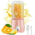 thumbnail image 1 of POINTERTECK Portable Blender 260ML Wireless Juice Blender Rechargeable Smoothie Blender with 1200mAh Battery and 4 Sharp Blades Mini Electric Fruit Juicer for Home Kitchen Office Travel, 1 of 9