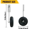 thumbnail image 2 of Premium Boat Launching Wheels, 12" Boat Transom Launching Wheel, Jon Boat Wheels for Inflatable & Aluminum Boats, Quickly Install with 2 PCS Quick Release Pins, 2 of 18