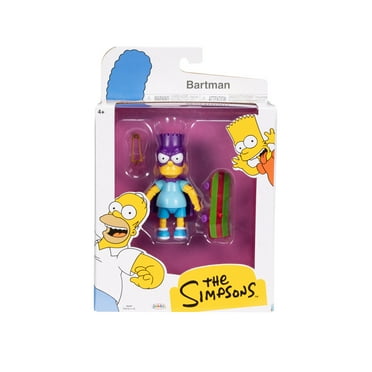 The Simpsons 5 inch Tall Bartman Articulated Action Figure with Skateboard Accessory