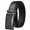 Black, variant on Men's Adjustable Slide Ratchet Belt, Matte Gunmetal Alloy Buckle, Plus Size Large Classic Business Casual Belt for 33.49-61.02 Inch Waist, Present for Gentlemen