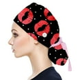 thumbnail image 1 of Bonnet de Gommage avec Boutons Imprimé Bouffant pour Femmes et Hommes, 1 of 2