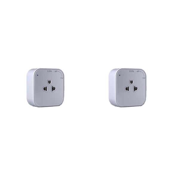 Inteprter Enchufe inalámbrico Protección inalámbrica contra cortocircuitos Conveniencia Suministros para el hogar Accesorios para el hogar de Enchufe de EE. UU. 2piezas