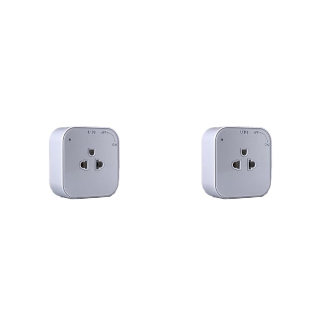 Injueey Enchufe inalámbrico Protección inalámbrica contra cortocircuitos Conveniencia Suministros para el hogar Accesorios para el hogar de Enchufe de EE. UU. 2piezas