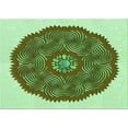 thumbnail image 1 of Ahgly Company Indoor Rectangle Patterned Light Green Area Rugs, 6' x 9', 1 of 6