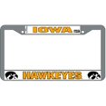 thumbnail image 1 of Cadre de Plaque d'Immatriculation Chromé Iowa Hawkeyes, 1 of 3