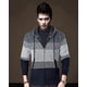 thumbnail image 3 of Sudadera con capucha para hombre, tejido de punto, sudadera, suéter, chaqueta, abrigo, para hombre, otoño e invierno, forro polar, gruesa y cálida, sudadera con capucha, cárdigan, suéter, tejido, 3 of 5