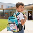 thumbnail image 4 of Jeiento Axolotl 13.5 Inch Toddler Backpack for 3-5 Year Old Girls, Preschool Lightweight Kids Bag, 2 Front Pockets + 2 Mesh Side Pockets for Travel, 4 of 7