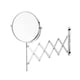 thumbnail image 2 of Vergrößerungsspiegel in Silber, rostfreier Wandspiegel doppelseitig mit 3- und 1-facher Vergrößerung, Badezimmerspiegel ausziehbar, verchromter Schminkspiegel, 2 of 8