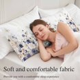 thumbnail image 5 of Purple Spring Floral Body Pillow Covers 20"x54", Elegant Pastoral Flowers Watercolor Soft Brushed Microfiber Breathable Throw Pillow Covers, Pillowcase with Zipper for Couch Sofa Bedroom Living Room, 5 of 9