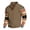 Brown, variant on CCRFTGI Sweatshirts for men Pullover Casual Ethnic Athletic Long Sleeve Button Stand Collar Sweatshirt Light Green S