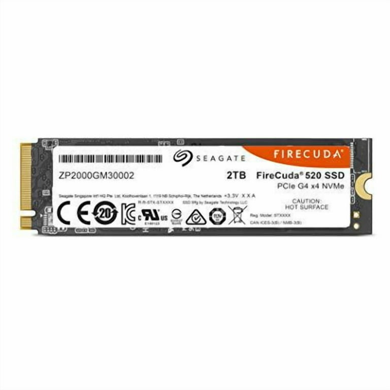 Seagate FireCuda 520 Gaming SSD - 2TB, M.2 Internal, PCI Express