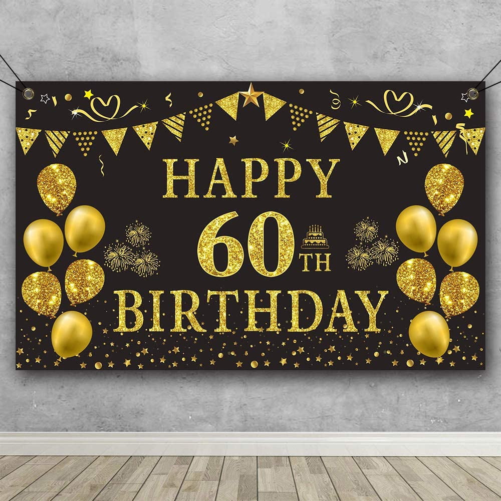 HAPPY BIRTHDAY DAD BANNER DADDY 30 40 50 60TH FAMILY PARTY BUNTING DECORATION 