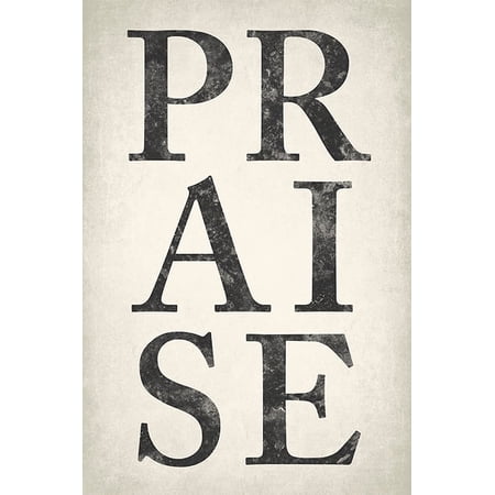 Praise motivational poster print