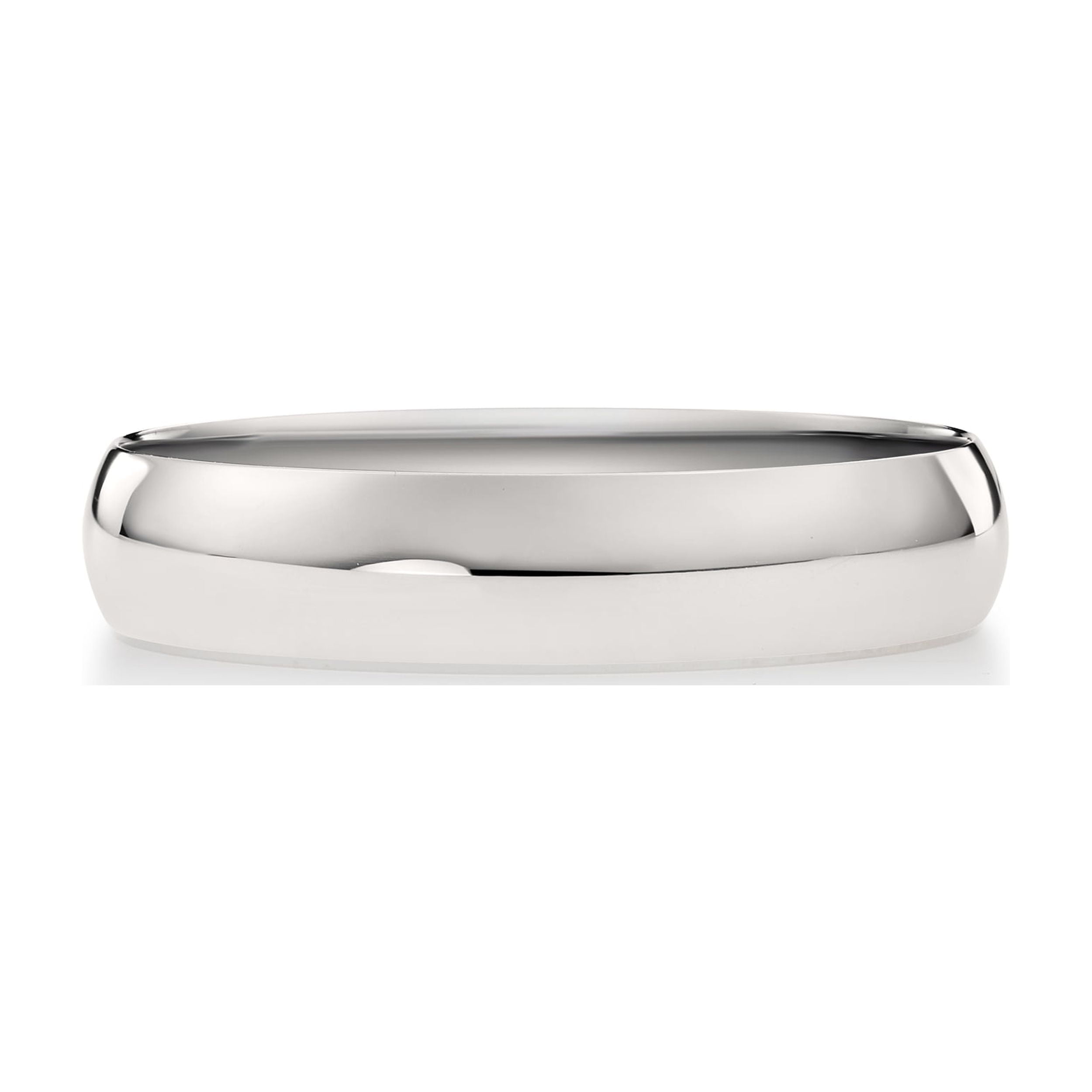 Oxford Ivy Men's 14K White Gold 4mm Traditional Fit Plain Wedding Band Ring Size 13
