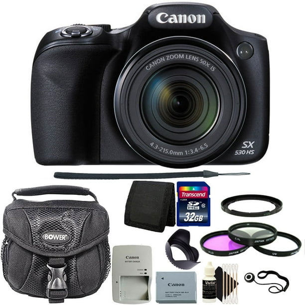 Canon PowerShot SX530 HS 16MP WiFi Digital Camera with 32GB Accessory