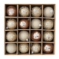 thumbnail image 1 of TIELUTT Christmas Ornament Set 16 Piece Christmas Tree Decorations Small Chandelier Beads Glass Vase with Rope Garland Clips for Stairs Easter Tee Window Panel Antique Stained Glass Windows, 1 of 3