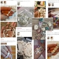 thumbnail image 5 of HOOUN Natural Shell Pearl Love Star Oval Flat Round Loose Beads for Jewelry Making DIY-hand 12x19mm, 5 of 9