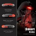 thumbnail image 3 of CHOK 5-in-1 Smart Bike Tail Light with Turn Signals and Brake Light  Bike Horn Bike Alarm USB Rechargeable Bike Rear Light with Remotes, 3 of 7