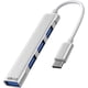 thumbnail image 1 of Adaptador multipuerto USB C a USB, divisor USB C de 4 puertos de aluminio para laptop,  3/4 Data USB Hub compatible con  Pro/Air,  Pro, , Chromebook | Teclado, , HDD, 1 of 6