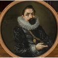 thumbnail image 2 of Lorenz Strauch 20x20 Black Ornate Framed Double Matted Museum Art Print Titled: Double-Sided Portrait of Johann Christoph Oelhofen (1619), 2 of 5