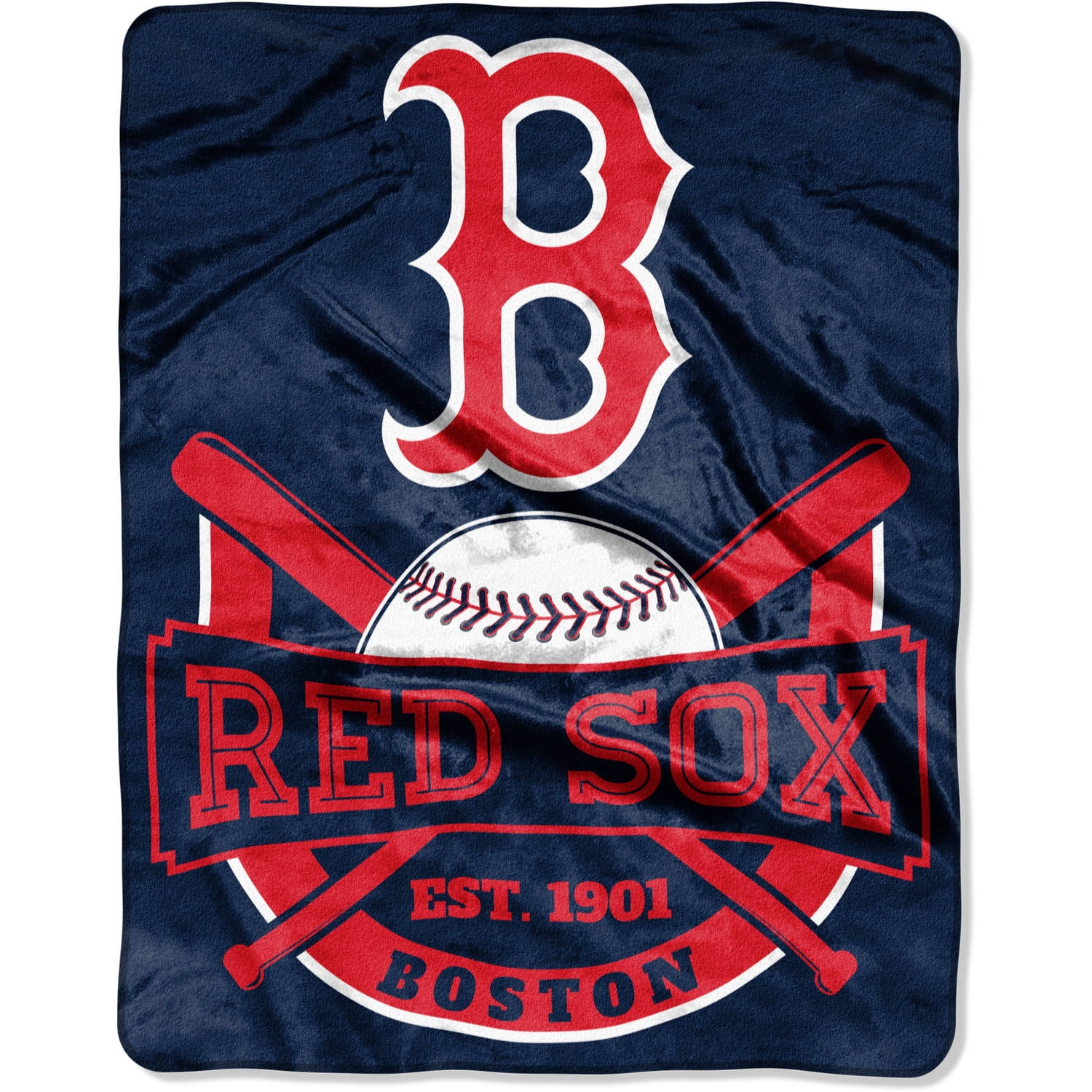 MLB Boston Red Sox Silk Touch 55" x 70" Bats Throw, 1 Each Walmart