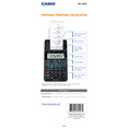 Casio HR10RC Handheld Portable 12Digit Printing Calculator, Black