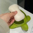 thumbnail image 4 of Soap Box with Drain Hole, Cute Cartoon Turtle Shape Soap Holder Box Bar Soap Container Soap Case Holder Quick Drainage(Green), 4 of 5