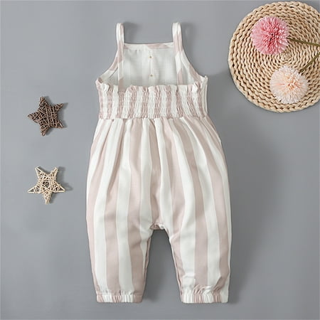 

kpoplk Baby Boy Romper Baby Girl Watermelon Sleeveless Tassel Romper Bodysuit Jumpsuit Outfit Pompom Clothes(Pink)
