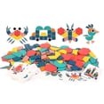 thumbnail image 5 of Juego de 180 piezas de bloques de patrón de madera Rompecabezas de formas geométricas_b, 5 of 5