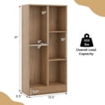 thumbnail image 3 of Giantex 5-Cube Bookcase, Freestanding Bookshelf w/ 2 Anti-toppling Kits, Modern Storage Unit, Display Shelving, Natural, 3 of 8