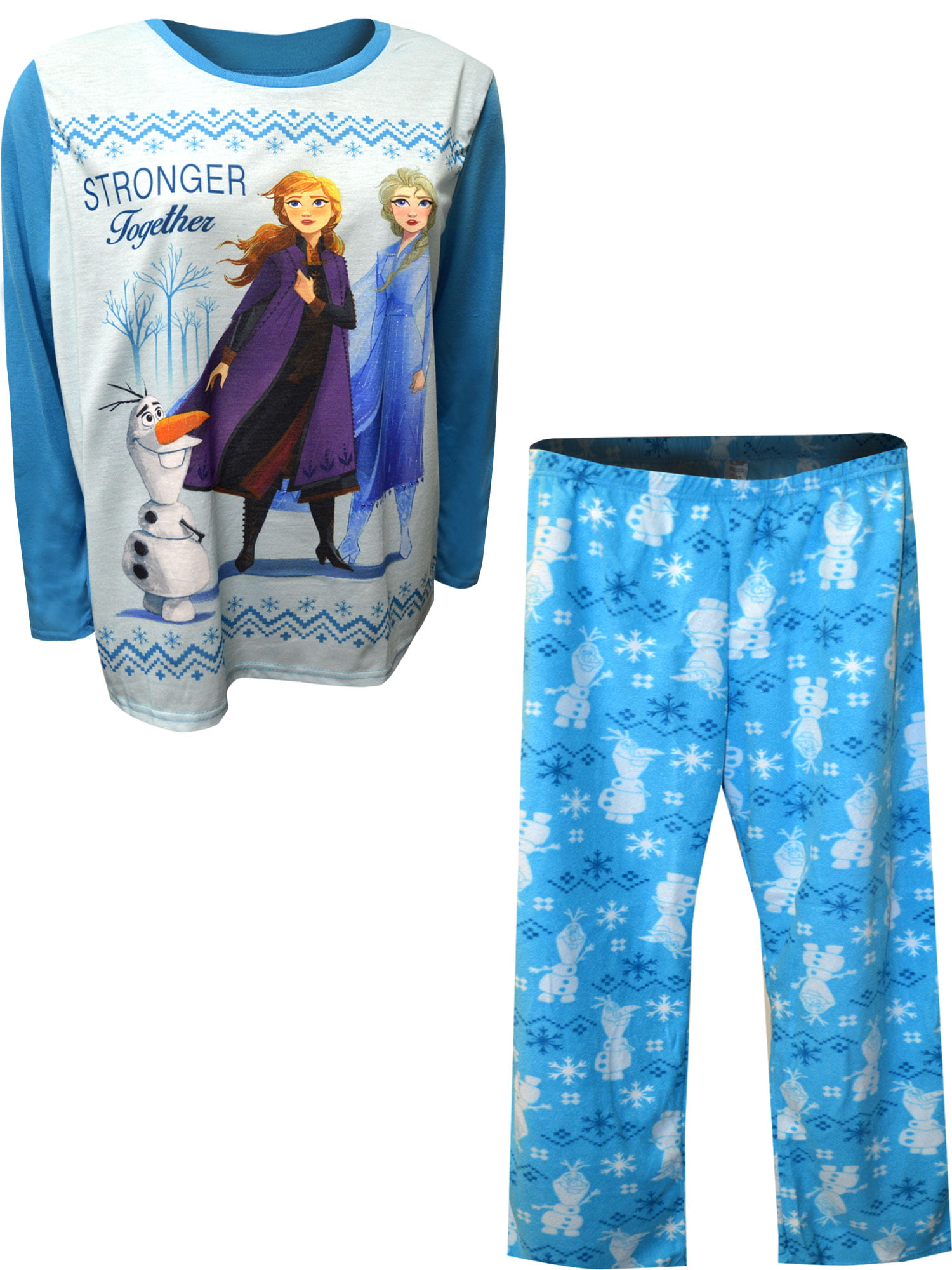 Frozen Anna & Elsa 2 Piece Pajama Set NEW with Tags 