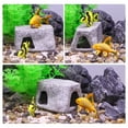 thumbnail image 5 of Unique Bargains 3.15x2.20x1.77 Inches Fish Tank for Aquatic Pets to Breed Play Rest Aquarium Hideaway Rock Cave Ceramic, 5 of 6