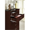 thumbnail image 7 of Hodedah 7 Drawer Dresser with Two Locks, Mahogany, 7 of 7