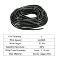 thumbnail image 5 of Uxcell 22AWG Electrical Wire 2 Conductors UL2464 Tinned Copper 33Ft Low Voltage Black, 5 of 7
