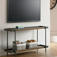 thumbnail image 4 of Alaterre Furniture Kyra 48"L Oak and Metal Sofa/TV Console Table with Shelf, 4 of 7