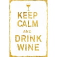 thumbnail image 3 of PI Studio 11x14 Black Modern Framed Museum Art Print Titled - Keep Calm and Drink Wine Gold, 3 of 5