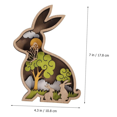 thumbnail image 6 of Hollow-Out Ornament, Wooden Bunny, Wall Sculpture, Wooden Decorations, Easter Wooden Adornments Wood, 6 of 6