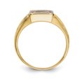 thumbnail image 2 of 14K Yellow Gold Men's Synthetic Ruby Masonic Ring, 2 of 3