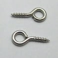 thumbnail image 6 of U8MO 400pcs Metal Screw Eye Pins Bails 14X7mm Half Drilled Hooks Eyelets Threaded Eye-Gold, 6 of 6
