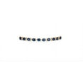 thumbnail image 3 of Blue Sapphire with CZ diamond oval Tennis Bracelet,14K Gold plated Blue Bracelet Blue Sapphire, silver Bracelet, Bracelet gift for her by Pinkcityshopstore, 3 of 4